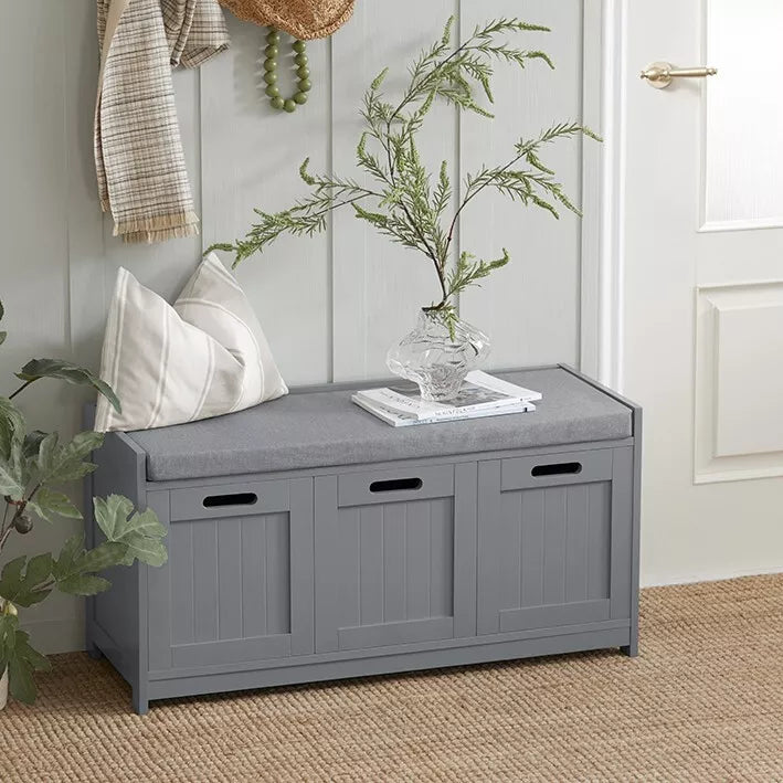 Hallway Storage Bench with Cushion