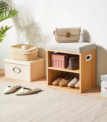 Shoe Storage Bench with Cushion