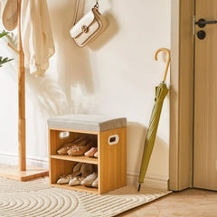 Shoe Storage Bench with Cushion