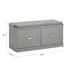 Shoe Storage Bench with Cushion