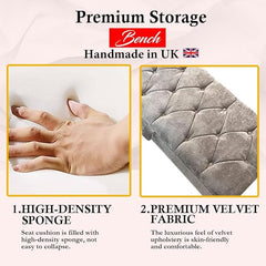 Upholstered Large Ottoman Storage Bench