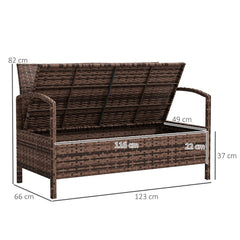 garden storage bench