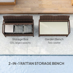 garden storage bench