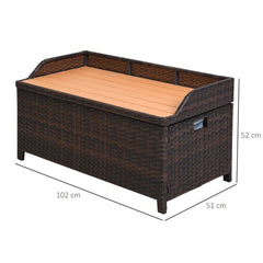 garden storage bench