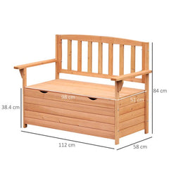 garden storage bench