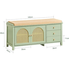 hallway shoe storage bench