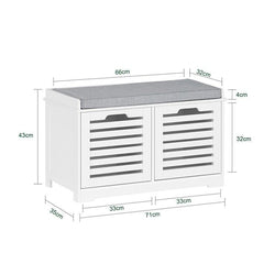 hallway storage bench