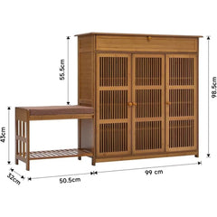 hallway storage bench