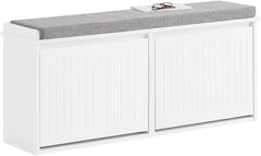 narrow hallway storage bench