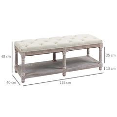 upholstered hallway storage bench