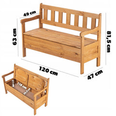 waterproof garden storage bench
