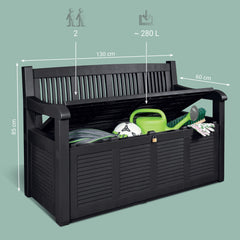 waterproof garden storage bench