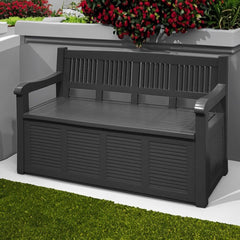 waterproof garden storage bench