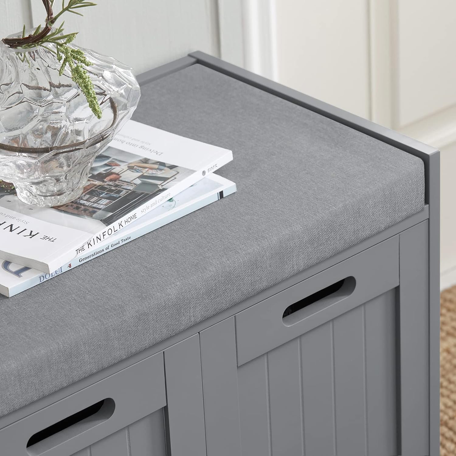 Hallway Storage Bench with Cushion