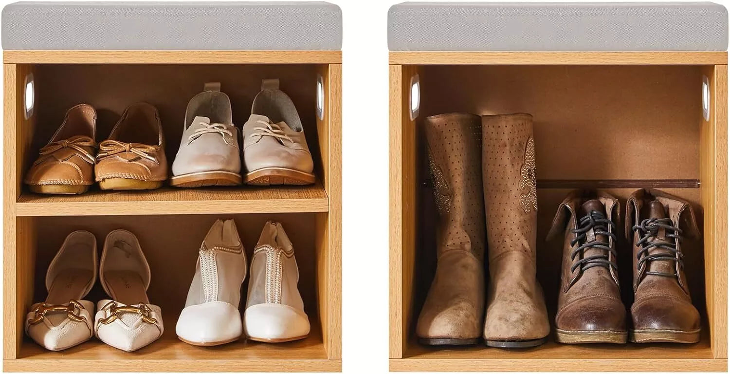 Shoe Storage Bench with Cushion