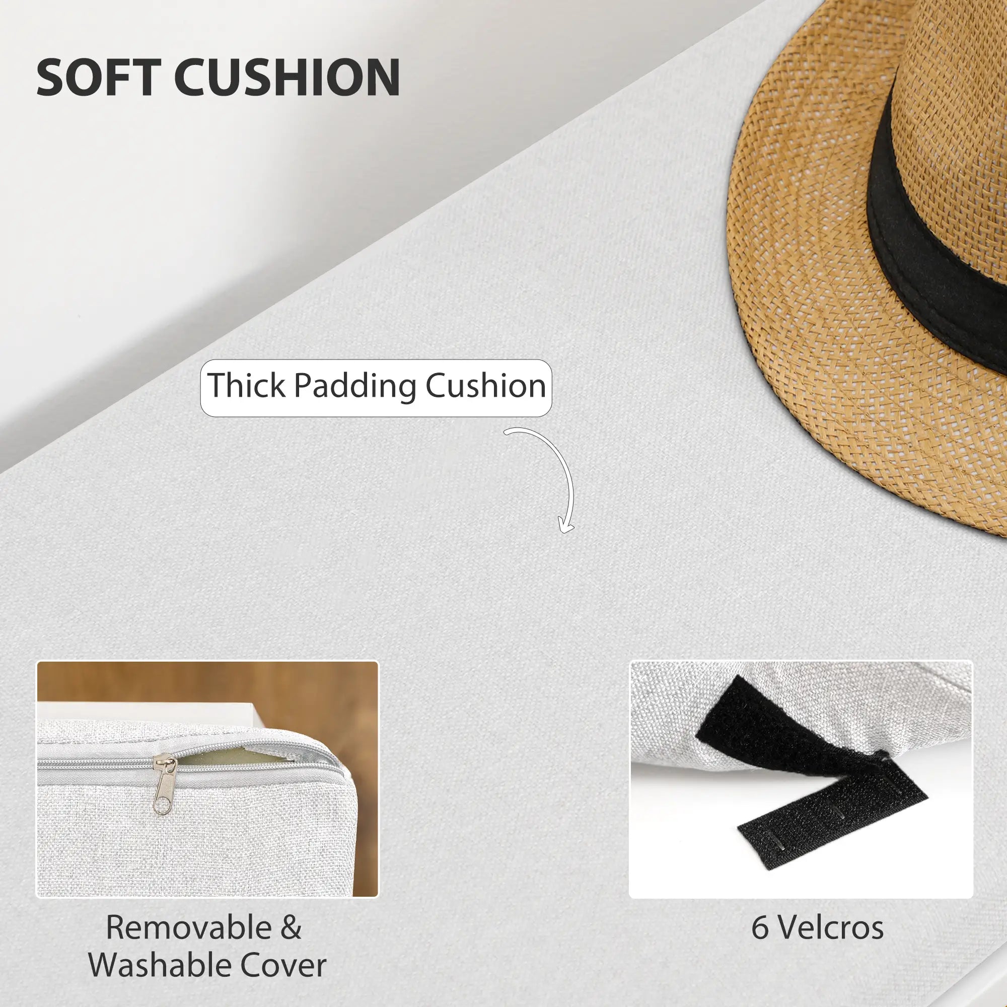 Shoe Storage Bench with Cushion