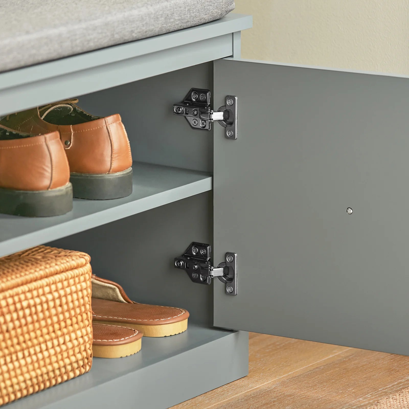 Shoe Storage Bench with Cushion
