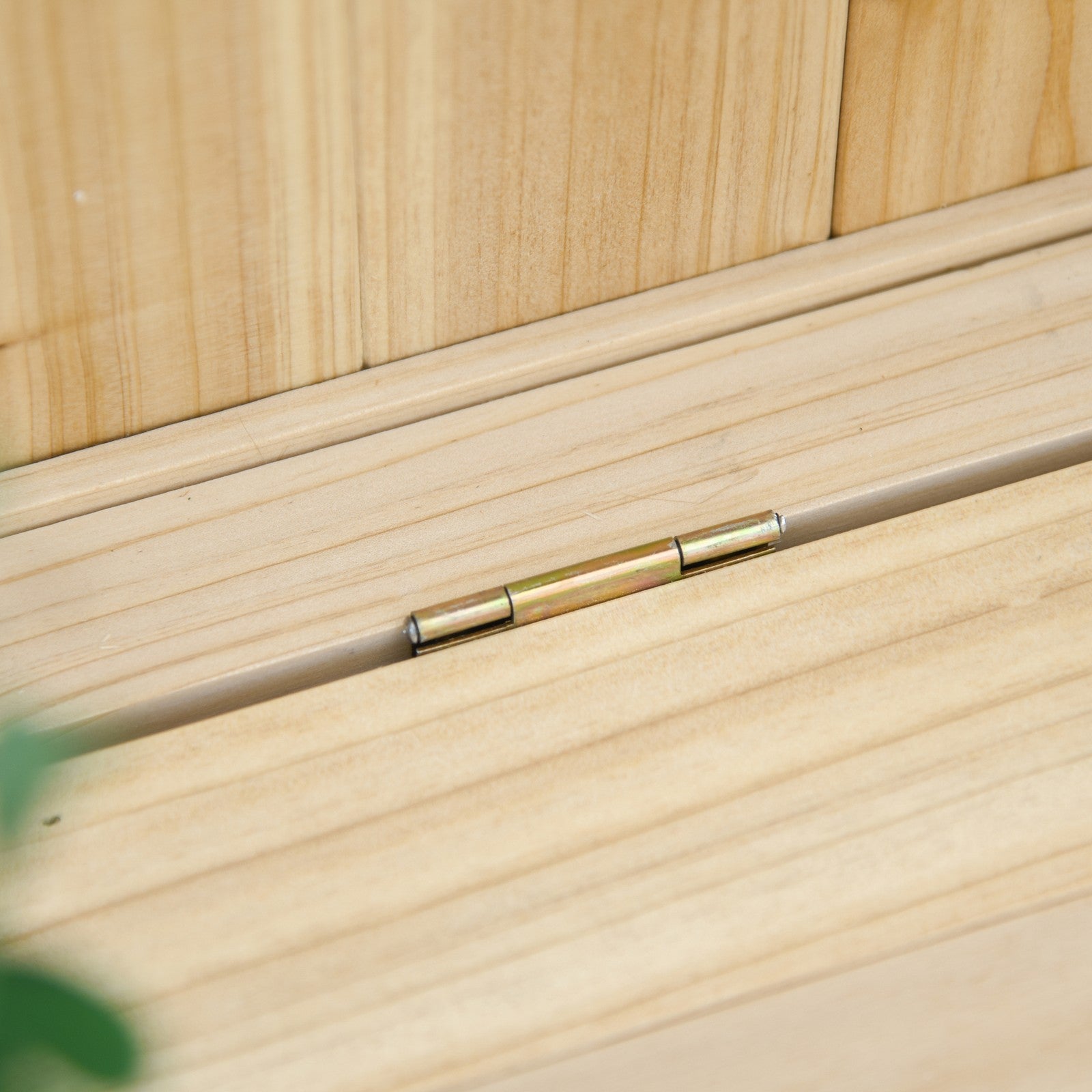 Wooden Garden Storage Bench