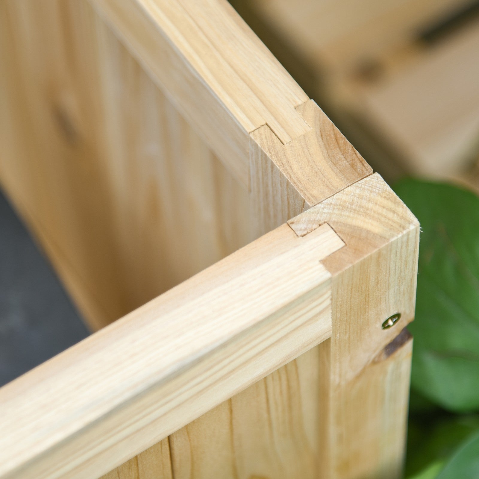Wooden Garden Storage Bench
