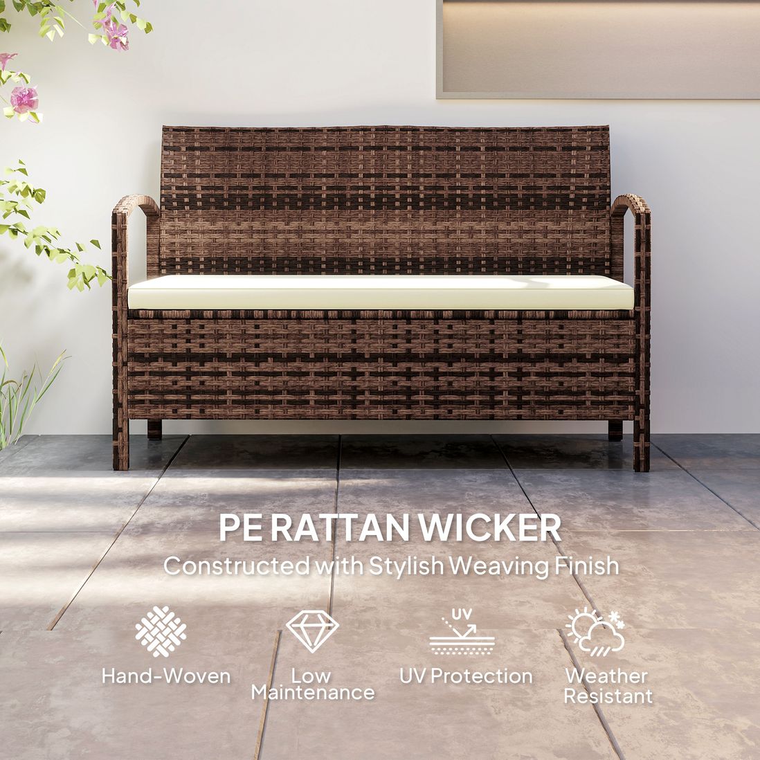 garden storage bench