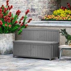 garden storage bench
