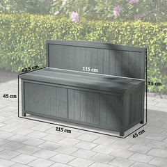 garden storage bench