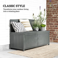 garden storage bench