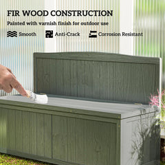 garden storage bench