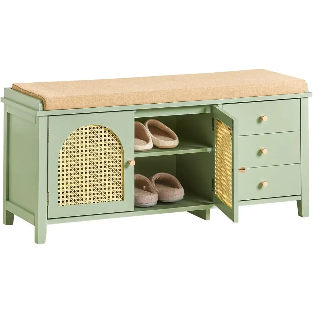 hallway shoe storage bench