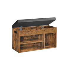 hallway shoe storage bench with cushion