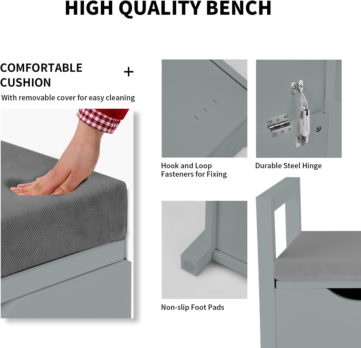hallway storage bench