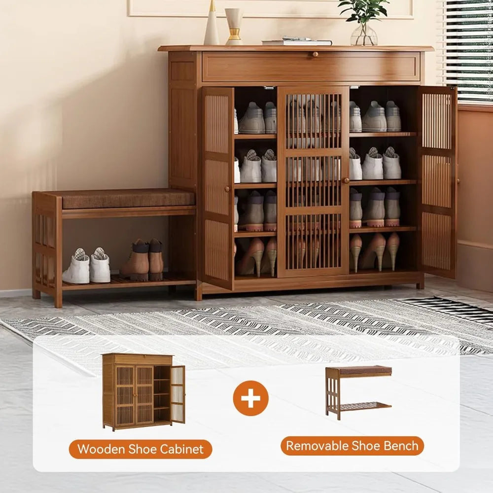 hallway storage bench