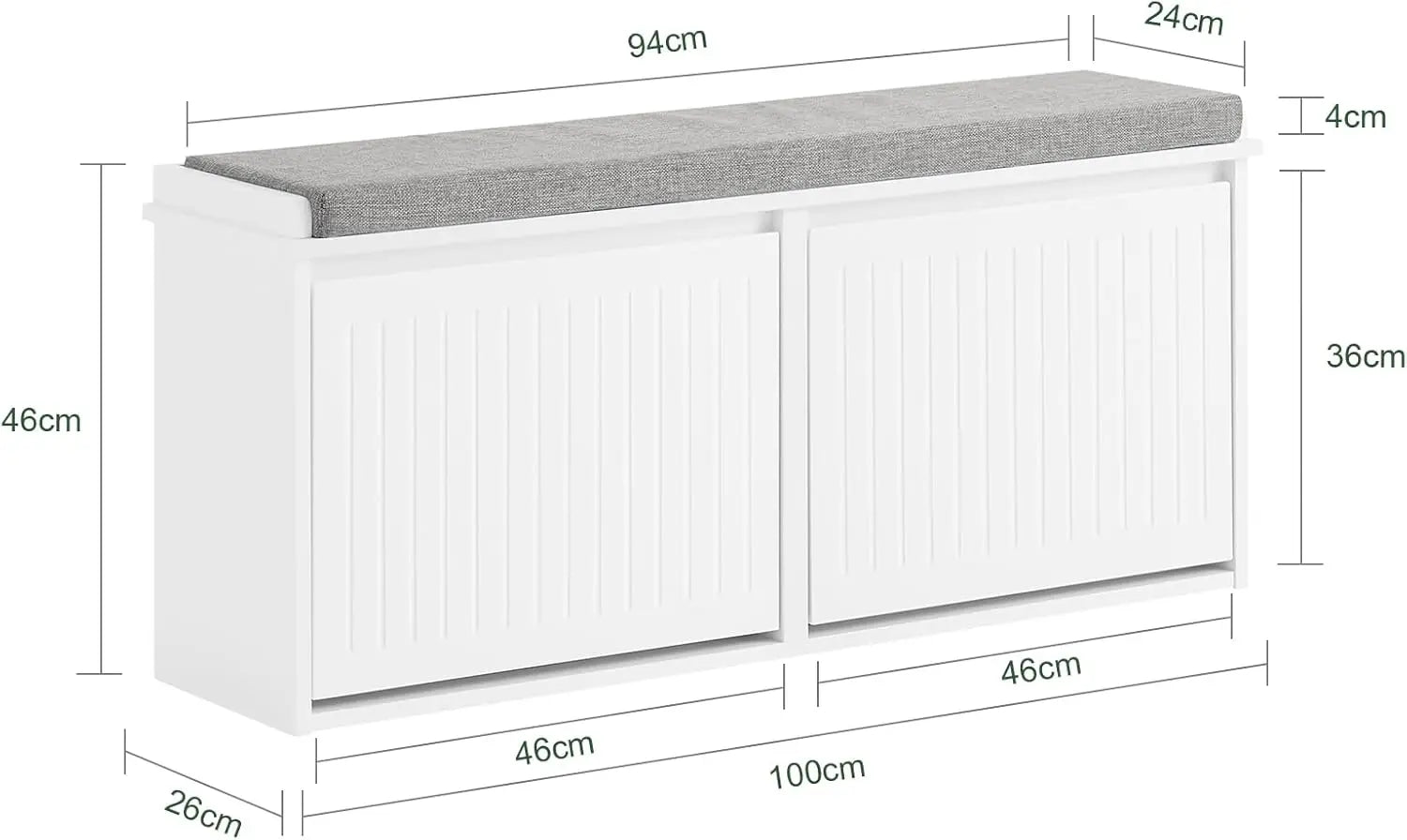 Bench Rack Narrow Narrow Hallway Storage Bench With Cushion (SB1146)