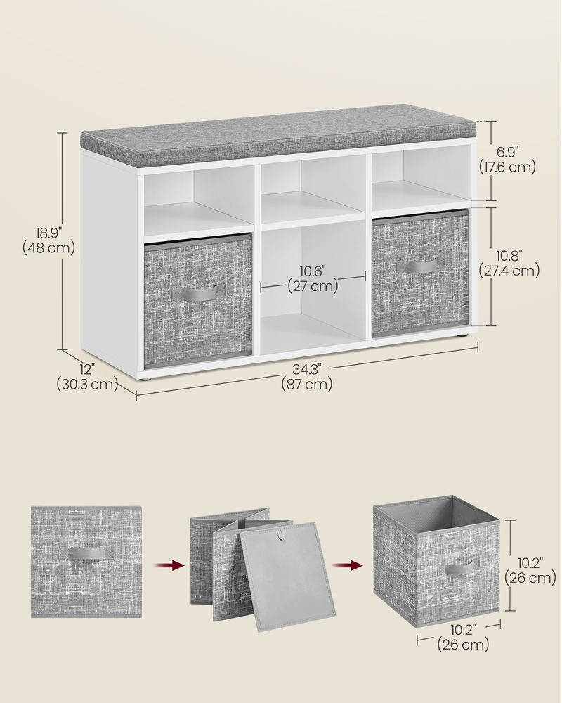 shoe storage bench