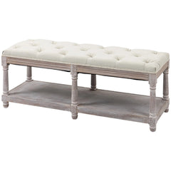 upholstered hallway storage bench