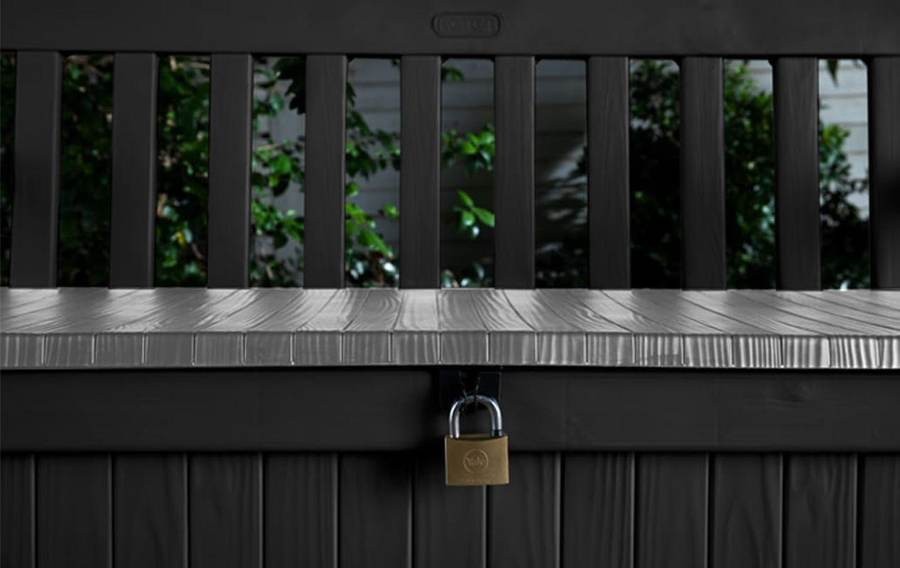waterproof garden storage bench